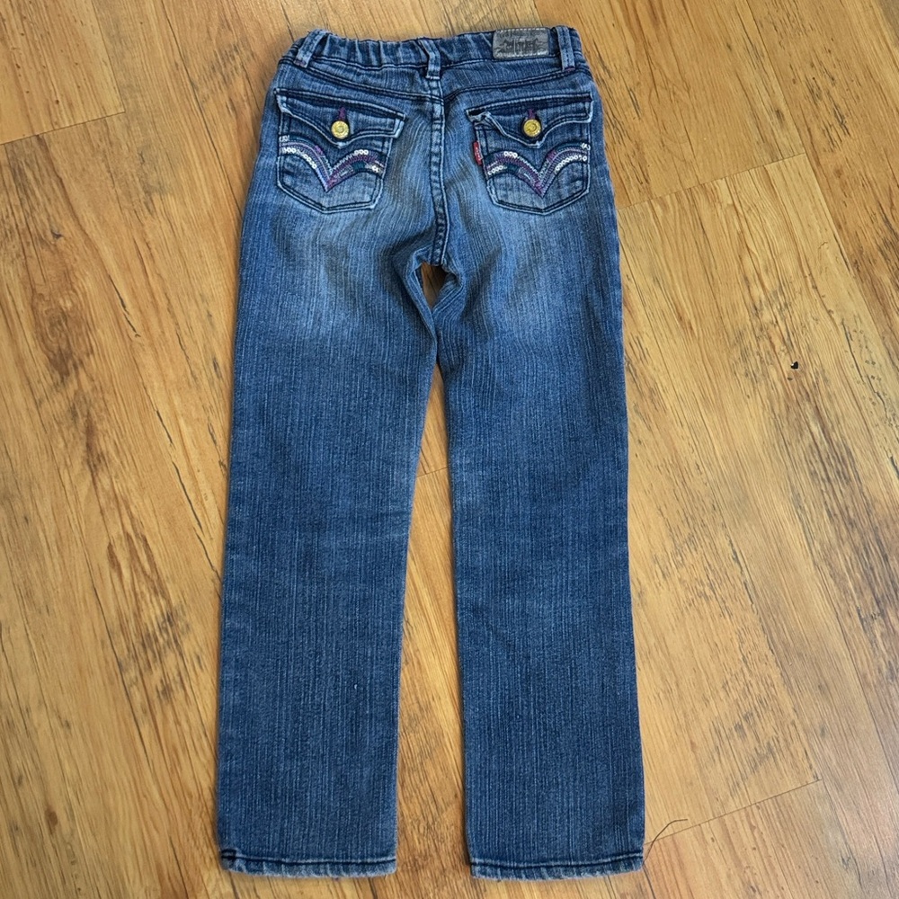 Levi’s Girls Jeans 6X Great Details Distressed